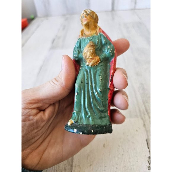Vintage German Wiseman nativity incense Mer village Xmas - Picture 9 of 9